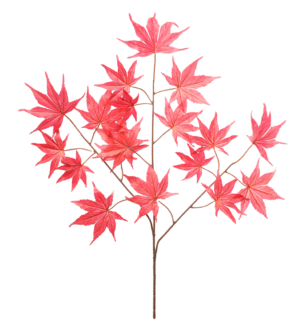 ხელოვნური ფოთოლი წითელი